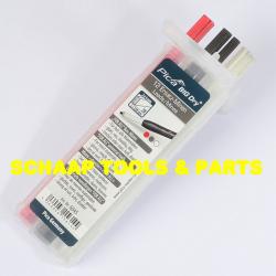 BIG Dry navulling modern markeerpotlood - timmermanspotlood voor professionele vaklui set grafiet, wit en rood | 6045